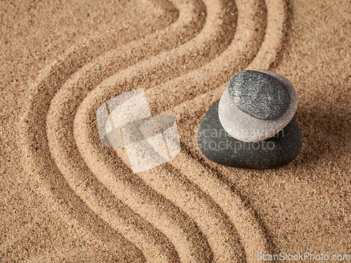 Image of Japanese Zen stone garden