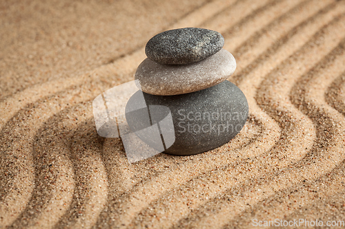 Image of Japanese Zen stone garden