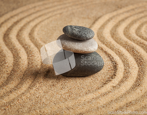 Image of Japanese Zen stone garden