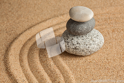 Image of Japanese Zen stone garden