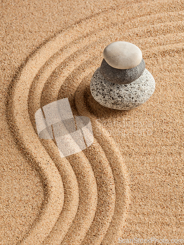 Image of Japanese Zen stone garden