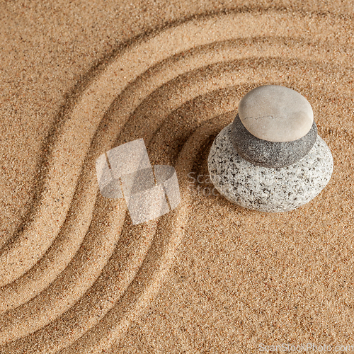 Image of Japanese Zen stone garden