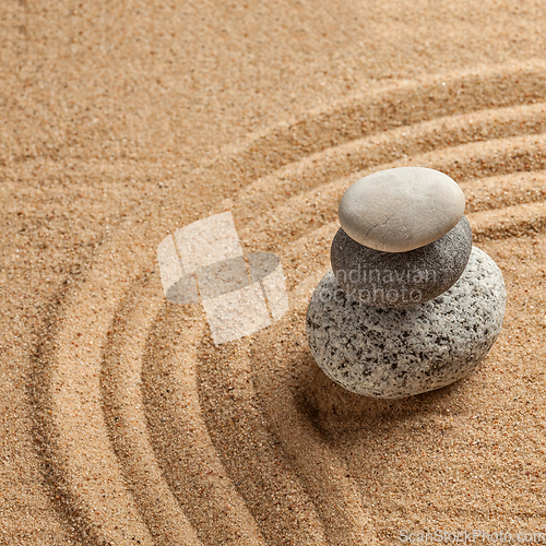 Image of Japanese Zen stone garden