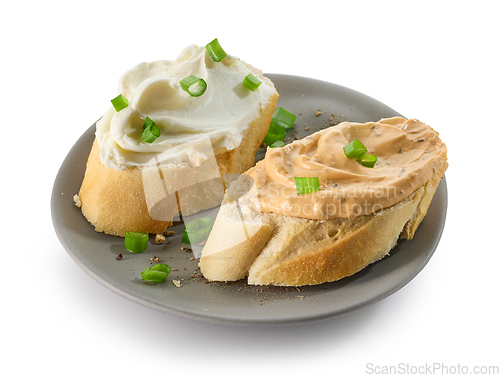 Image of sandwich with cream cheese