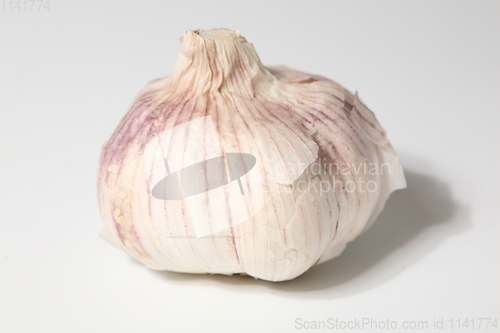 Image of Fresh garlic isolated on white background