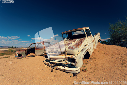 Image of Abandoned cars in Solitaire, Namibia Africa