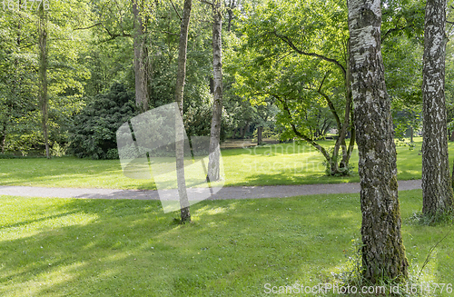 Image of idyllic park scenery