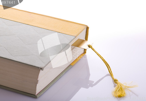 Image of Book with Gold Bookmark