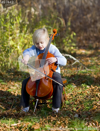 Image of Child Playing Cello