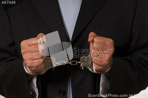 Image of Handcuffed man