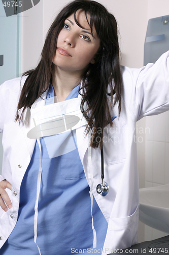 Image of Doctor or nurse in scrubs