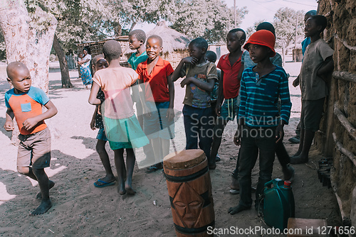 Image of Dirty and poor Namibian children