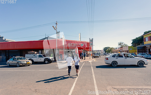 Image of peoples on the street, Keetmanshoop, Namibia