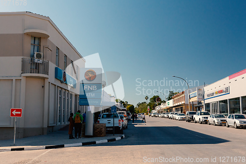 Image of peoples on the street, Tsumeb, Namibia