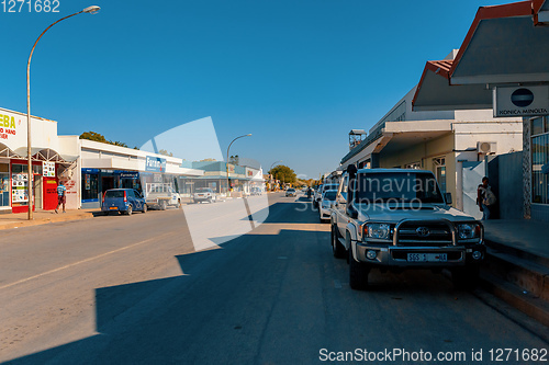 Image of peoples on the street, Tsumeb, Namibia