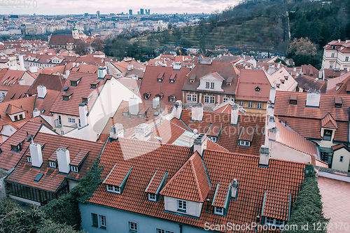 Image of December advent Prague cityscape photo