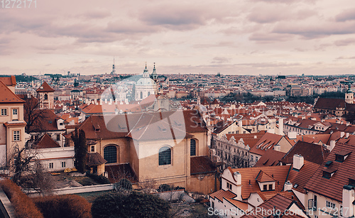 Image of December advent Prague cityscape photo