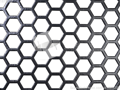 Image of black grid in white back