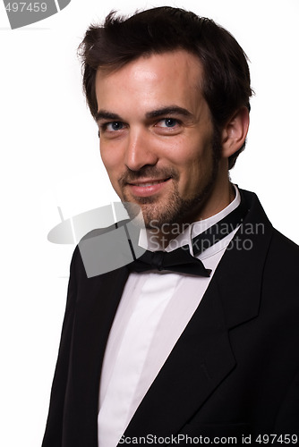 Image of Handsome man in tuxedo