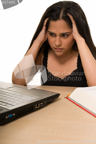 Image of Student tired of studying