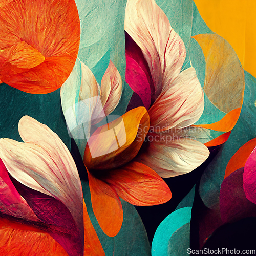 Image of Watercolor art background. Digital generated wallpaper design wi