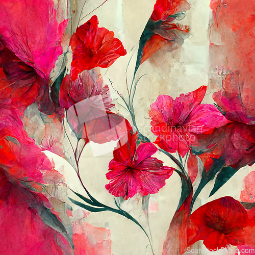 Image of Watercolor art background. Digital generated wallpaper design wi