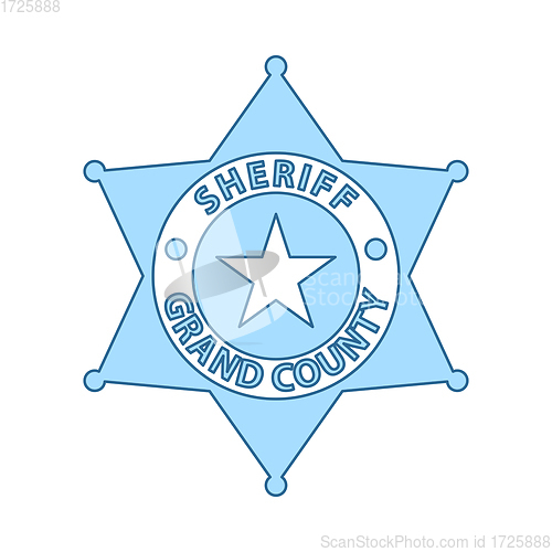 Image of Sheriff Badge Icon