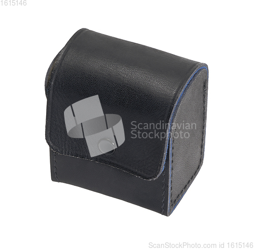 Image of black leather box