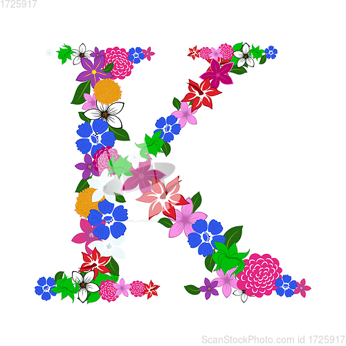 Image of Floral Alphabet Letter