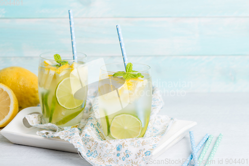 Image of Summer citrus fruits drink