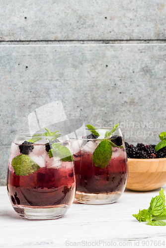 Image of Fresh blackberry drink