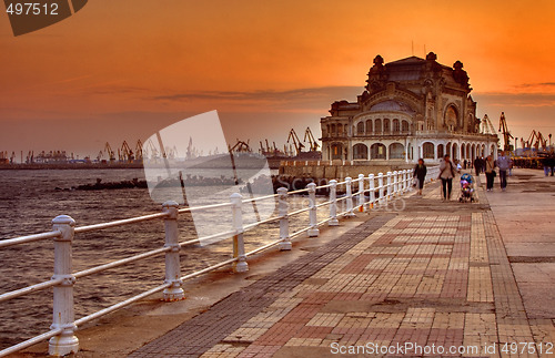 Image of Promenade at sunset