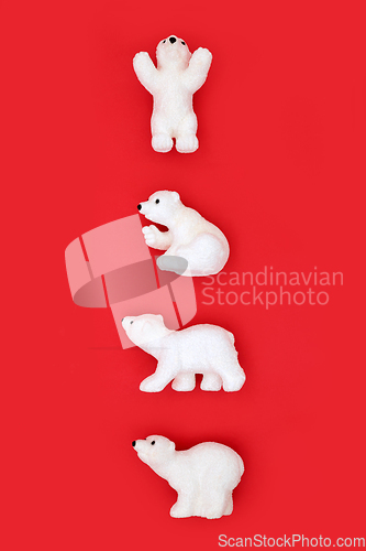 Image of Christmas Polar Bear North Pole Design