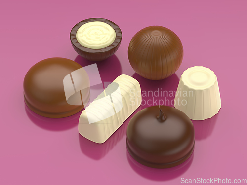 Image of Assorted chocolate candies