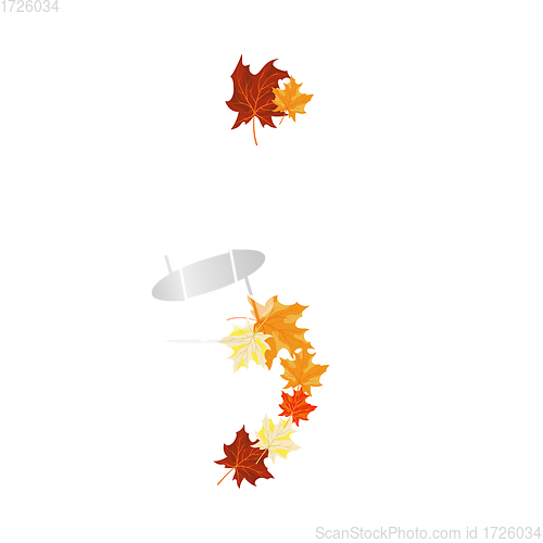 Image of Autumn Maples Leaves Letter