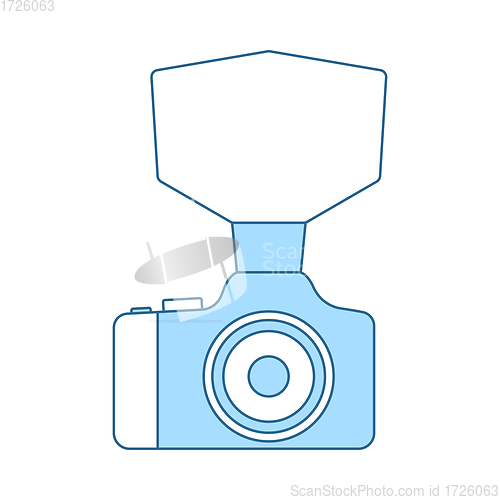Image of Camera With Fashion Flash Icon