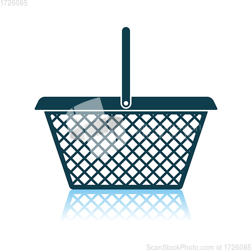 Image of Supermarket Shoping Basket Icon