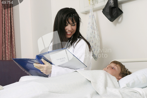 Image of Doctor and child