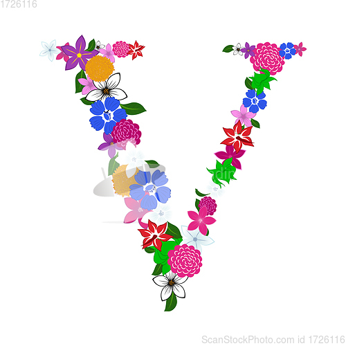 Image of Floral Alphabet Letter