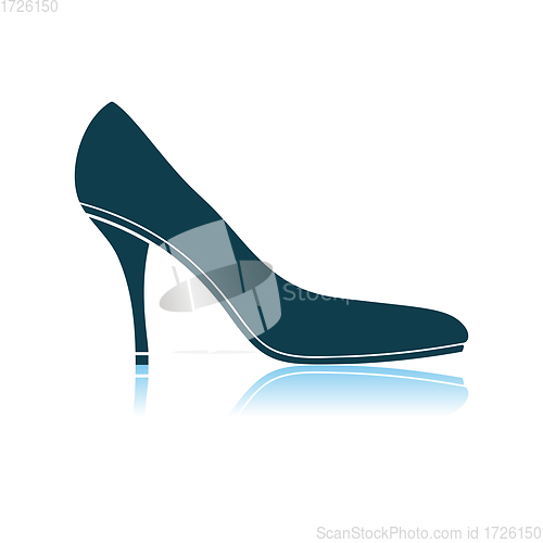 Image of Middle Heel Shoe Icon