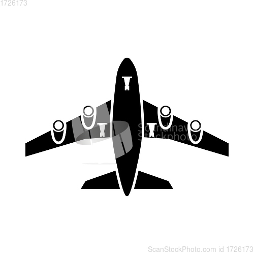 Image of Airplane Takeoff Icon Front View