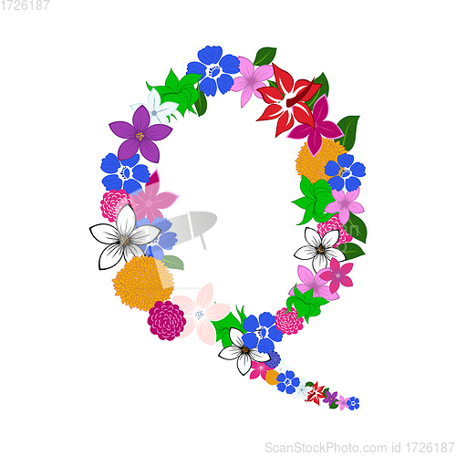 Image of Floral Alphabet Letter