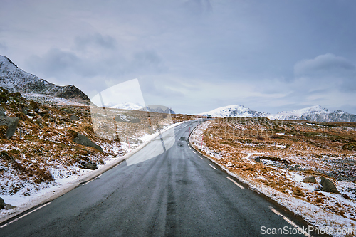 Image of Road in Norway on Lofoten islands