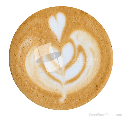 Image of cappuccino coffee pattern