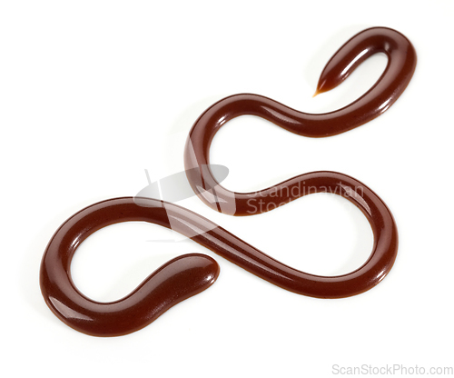 Image of melted chocolate sauce