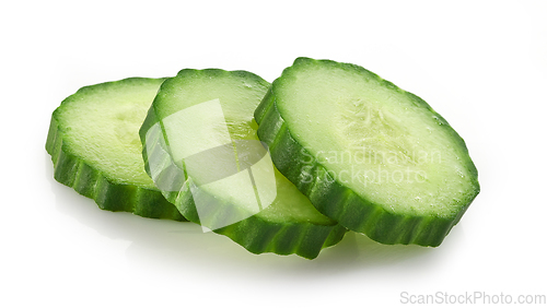 Image of fresh raw cucumber slices