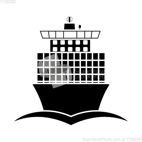 Image of Container Ship Icon Front View