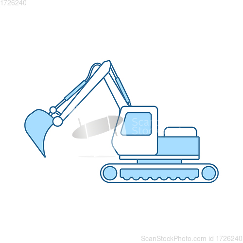 Image of Icon Of Construction Excavator