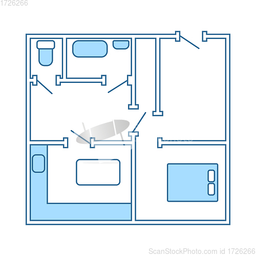 Image of Icon Of Apartment Plan