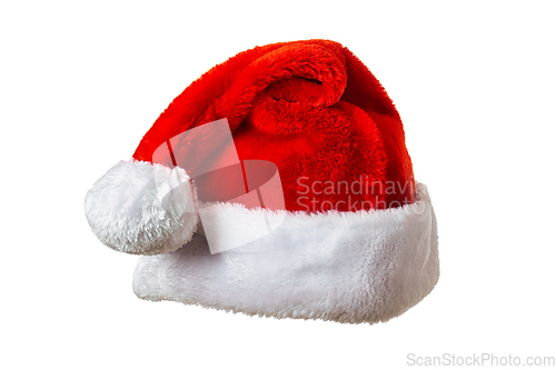 Image of Santa hat on white